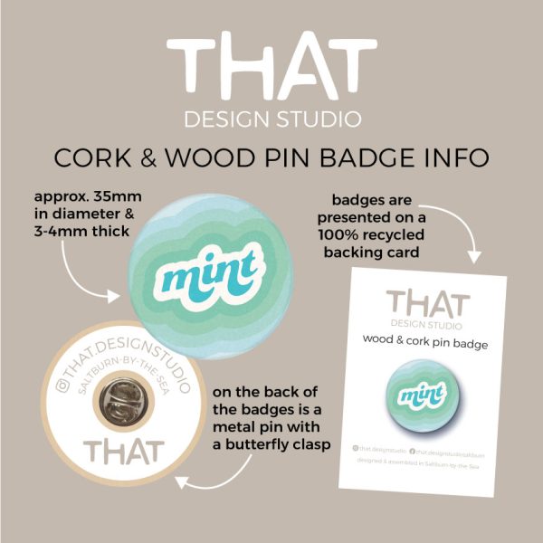 cork and wood badge info