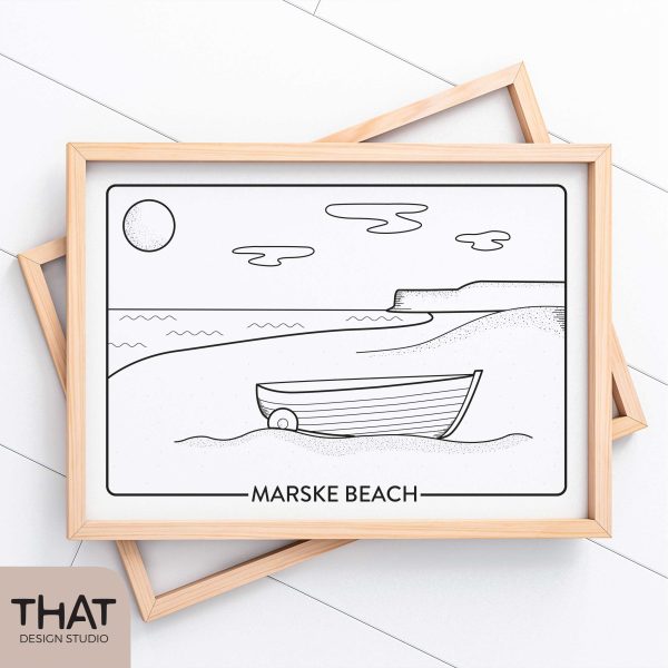 Marske Beach print