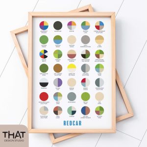 redcar pie chart print