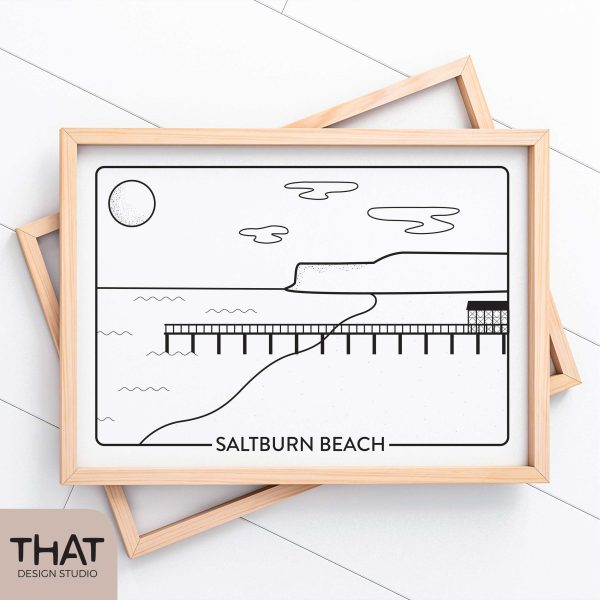 Saltburn Beach print