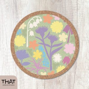 wildflowers coaster