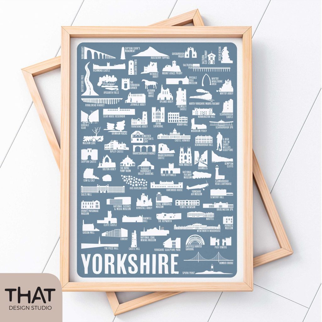 Yorkshire icons print