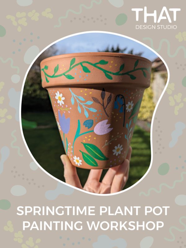 springtime plant pot painting workshop - Image 2