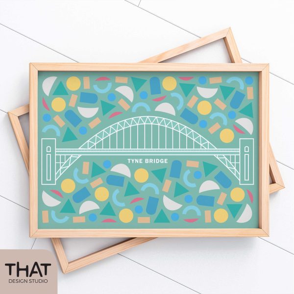 Tyne Bridge landmark print